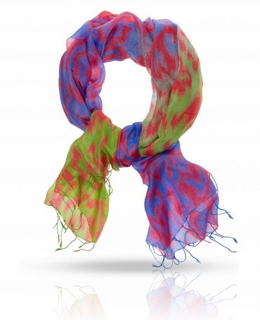 Палантин Женский S-IKKAT/BEIGE.BLUE